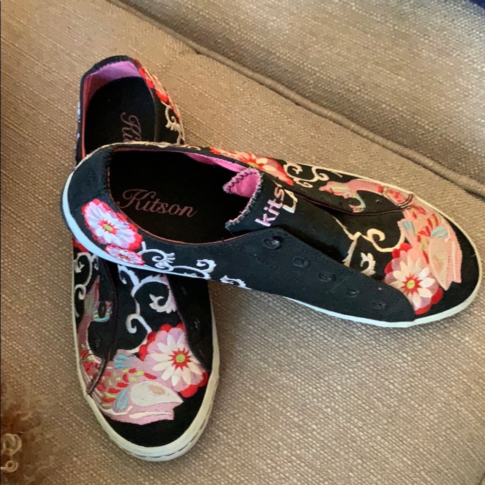 Kitson slip on sneakers